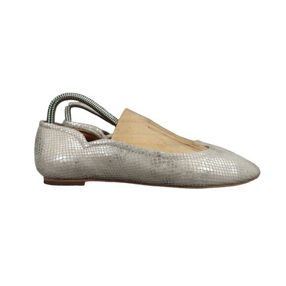 Corso Como Shoes Womens 7 Ballet Flats Fashion Leather Classic Callie Metallic - Picture 2 of 14